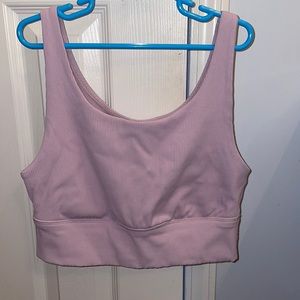 AERIE offline ribbed seamless longline sports bra